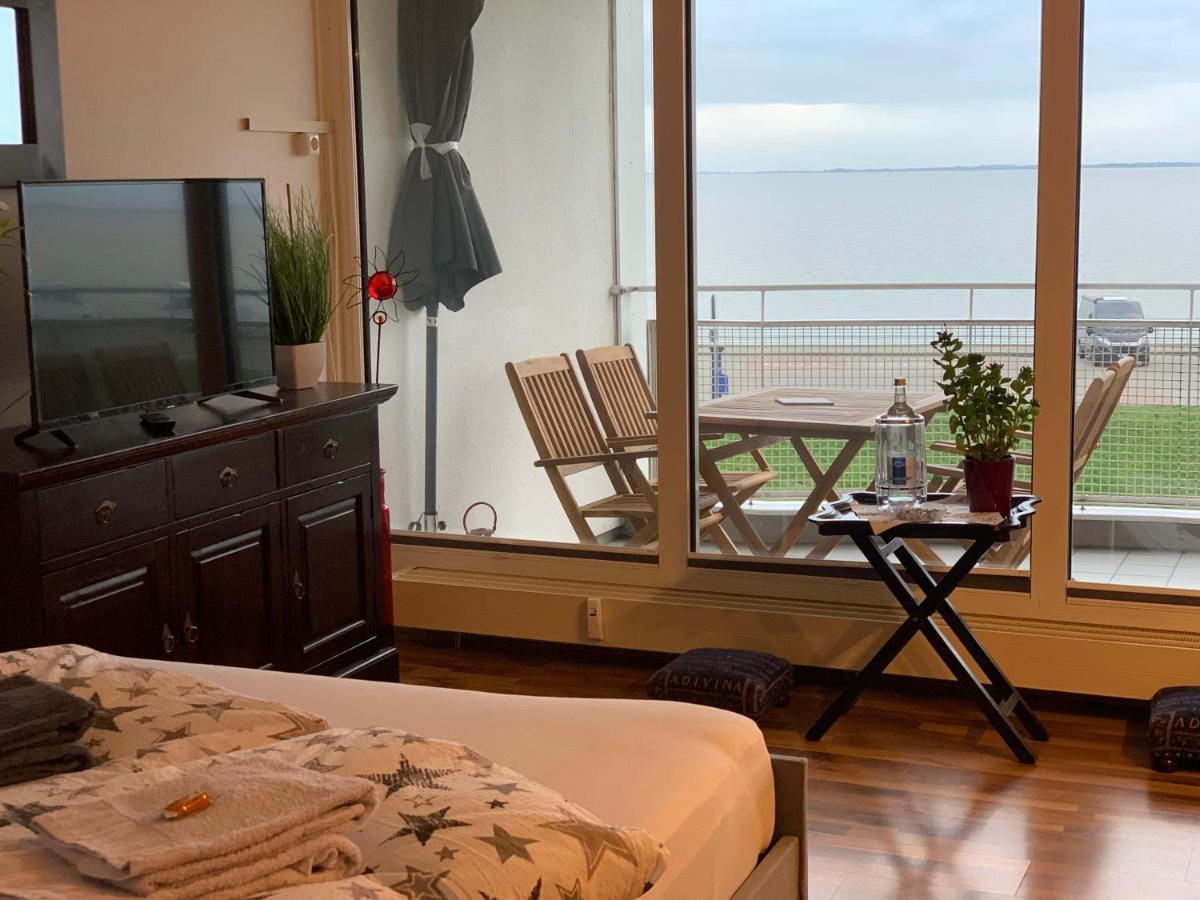 Studio Mit Meerblick Und Grosser Loggia - Direktzugang Zur Nordsee Вильгельмсхафен Экстерьер фото